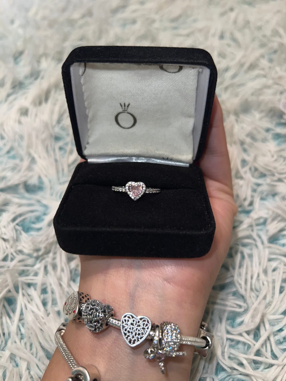 Customer photo review of Anillo Corazon Princesa Durmiente Oro Rosa