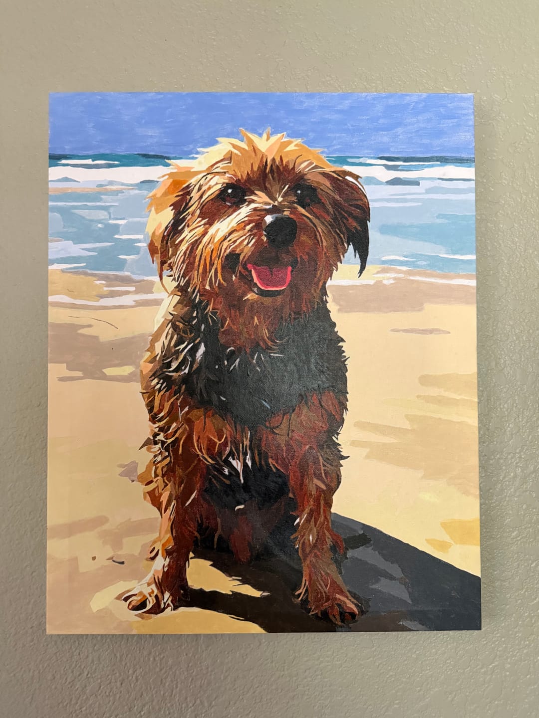 Customer photo review of Custom Paint By Numbers Kit