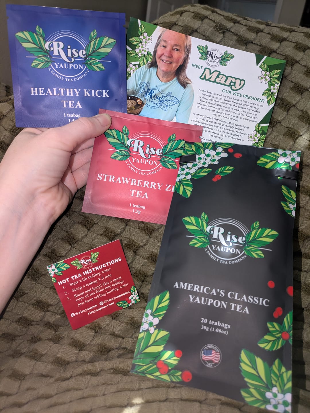Customer photo review of America's Classic Yaupon Tea