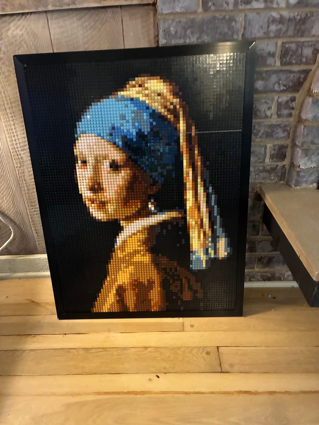 Customer photo review of Aluminium Frame - suitable for brick mosaics using 24x24 studs baseplates