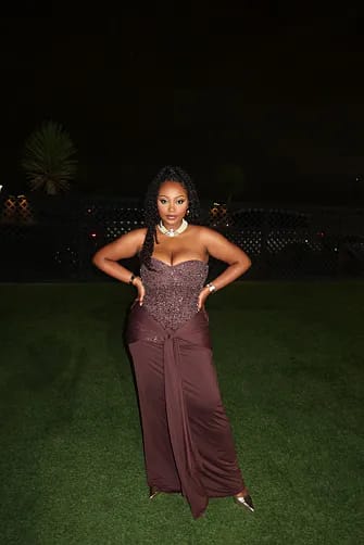 Customer photo review of Carina Maxi Dress
