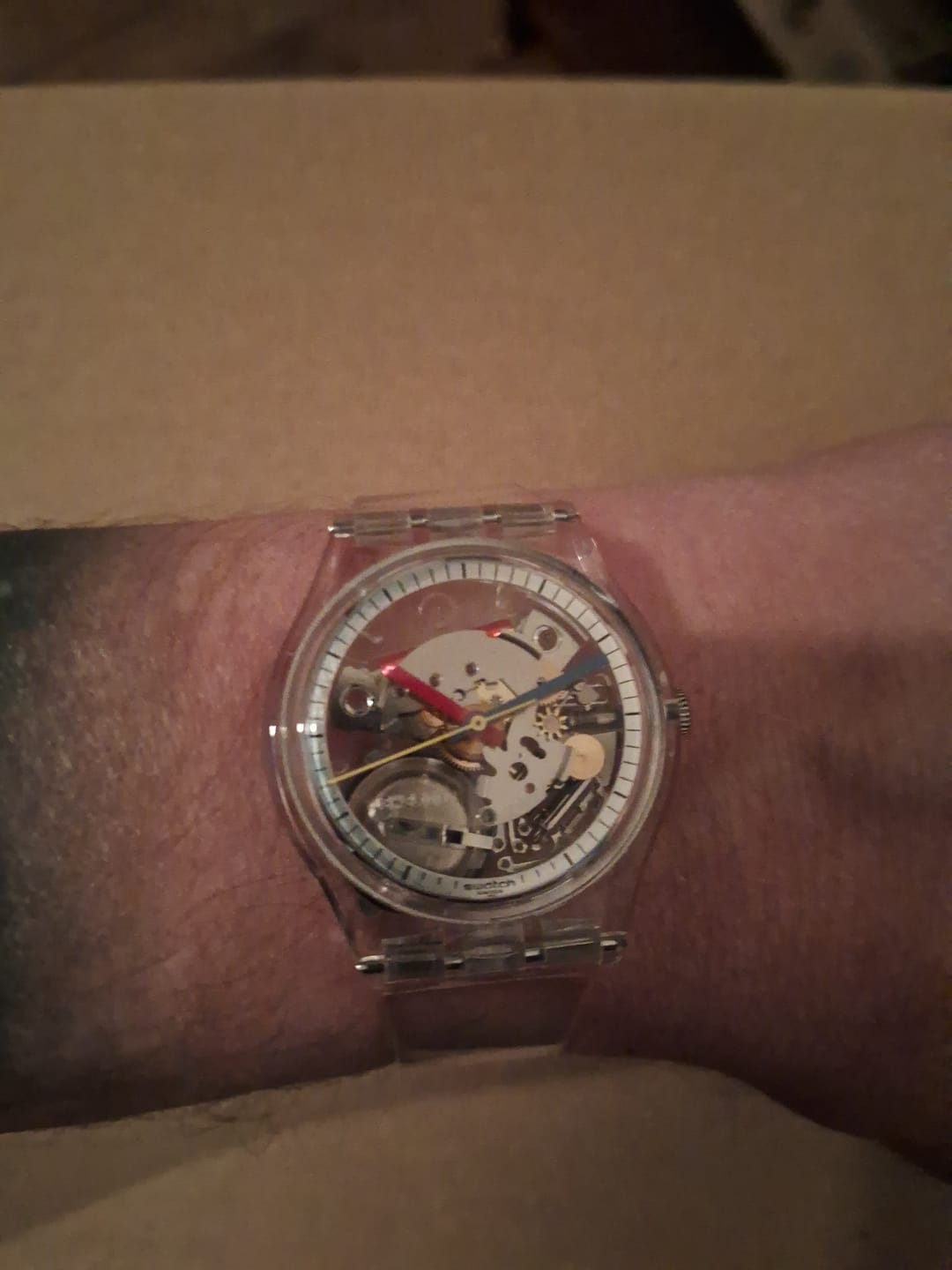 Customer photo review of Reloj Swatch SO28K100 CLEARLY GENT (Jellyfish) 34mm Swiss Made