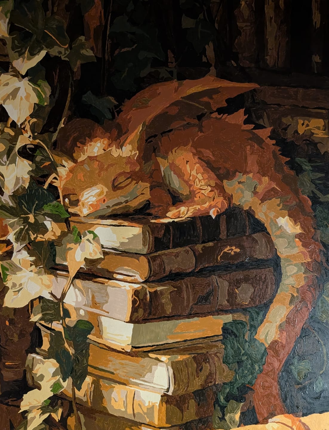 Customer photo review of The Quiet Guardian | Paint by Number