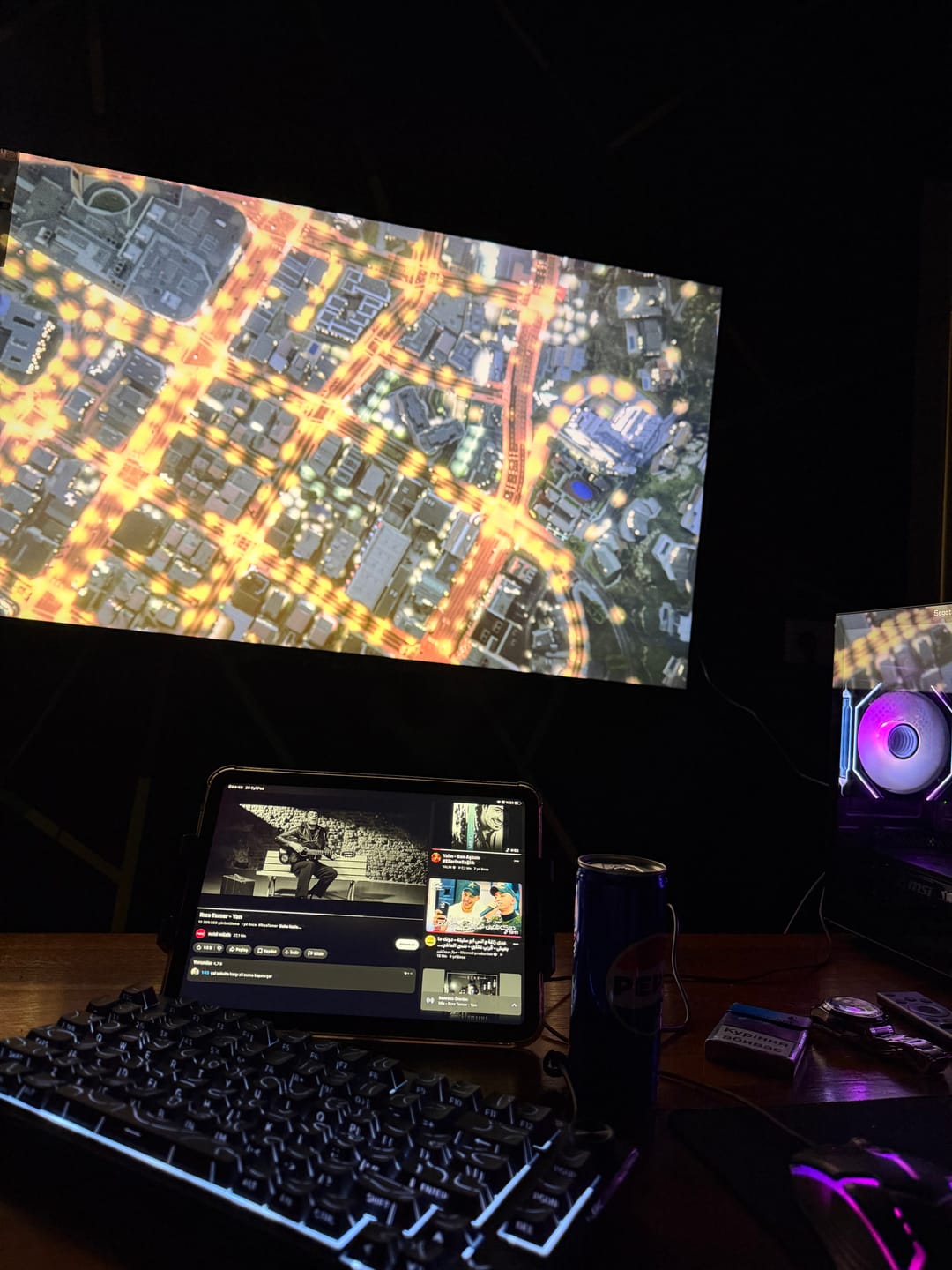 Customer photo review of Crack 75 Siyah RGB US Q Membrane Oyuncu Klavyesi