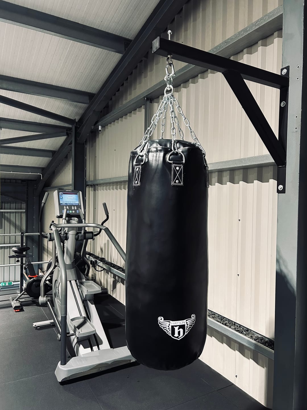 Customer photo review of Trigon Wall Mounted Boxing Bag Bracket