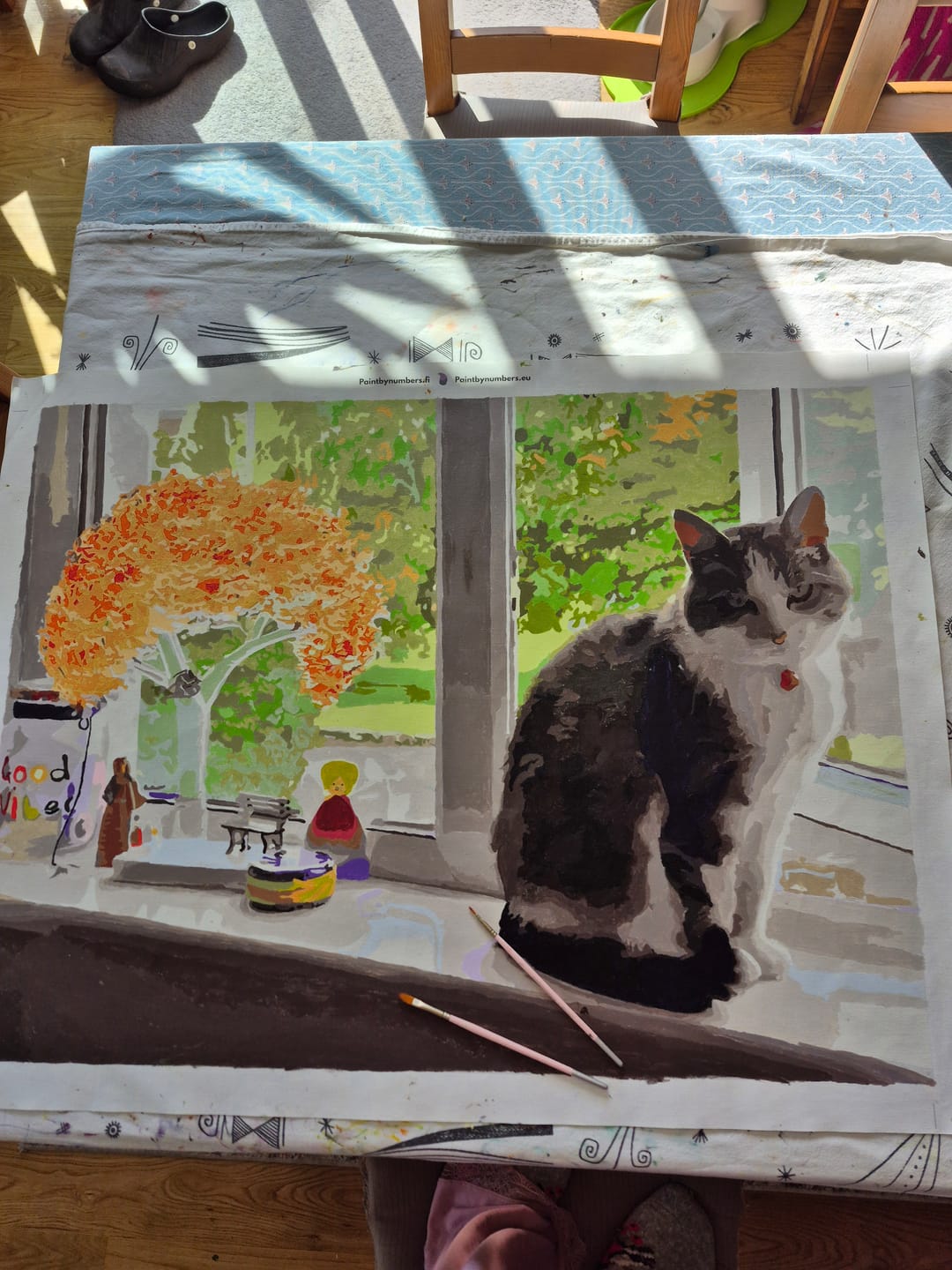 Customer photo review of Paint by Numbers × SINOART sivellinsetti numeromaalaukseen (7 kpl)