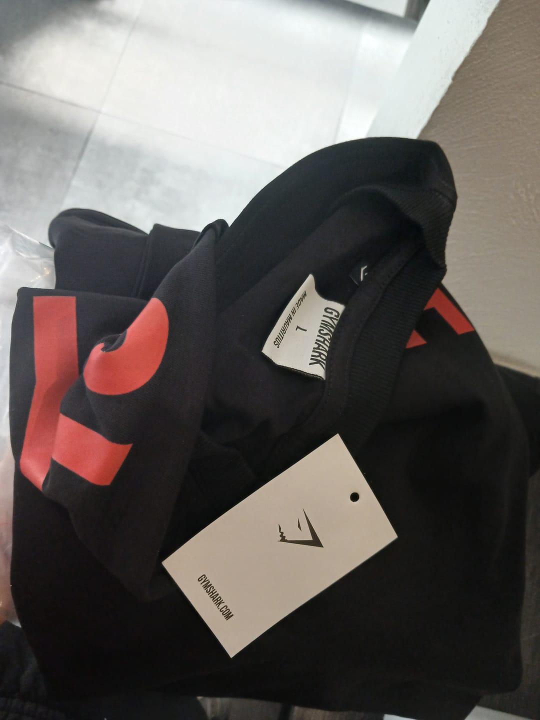 Customer photo review of PLAYERA OVERSIZED GYMSHARK