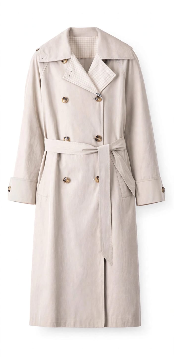 Customer photo review of Abrigo Trench Beige