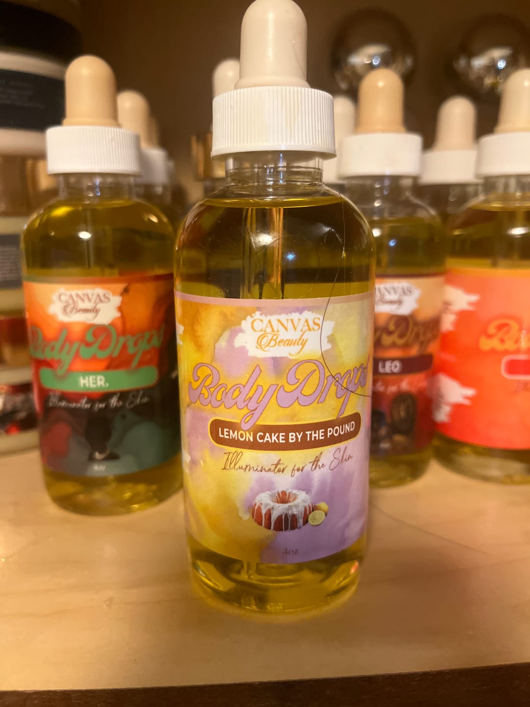 Customer photo review of (NEW) BODY DROPS: LEMON CAKE BY THE POUND