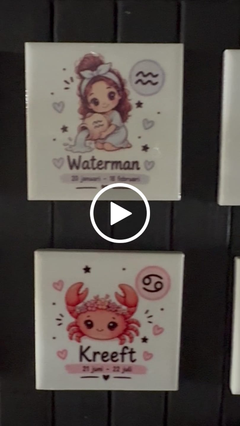 Customer video review of Sublimatie Keramische Tegel 10.8 x 10.8 cm Wit Glanzend - Keramiek