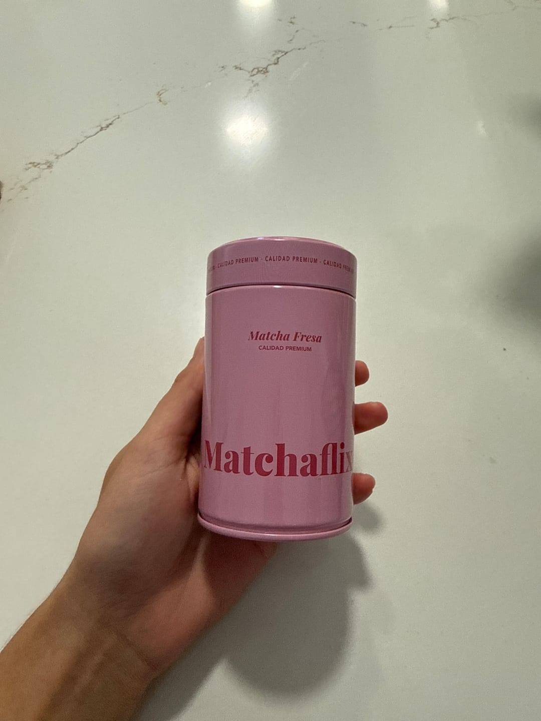 Customer photo review of Té Matcha Premium Fresa