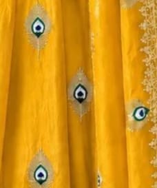 Customer photo review of Yellow Silk Embroidered Anarkali Gown