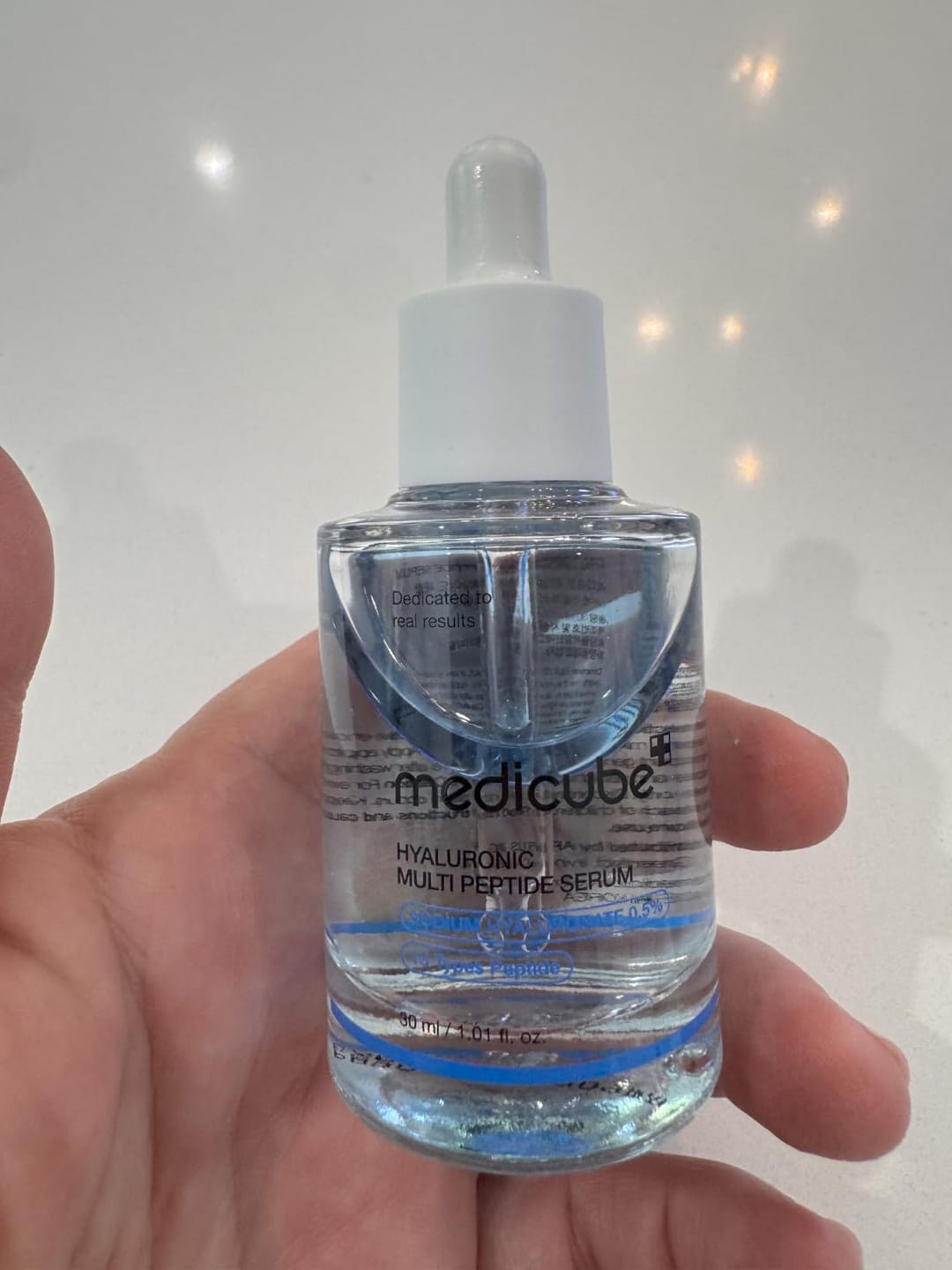 Customer photo review of Medicube - Hyaluronic Multi Peptide Serum