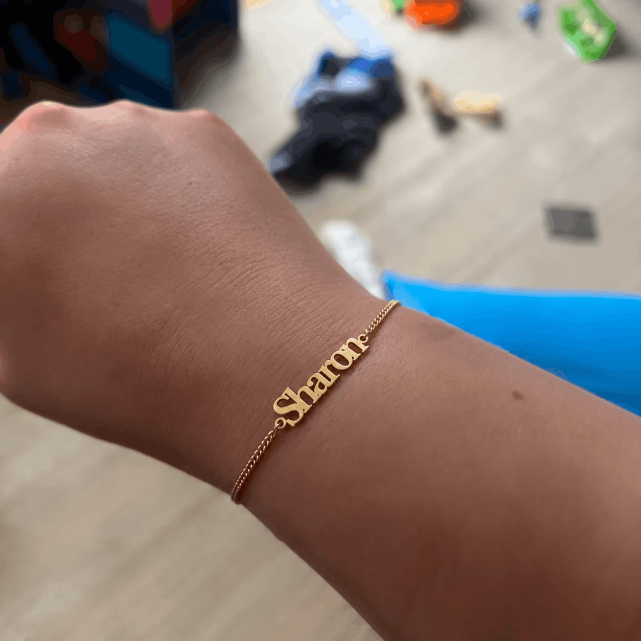 Customer photo review of Custom Classic Name Bracelet