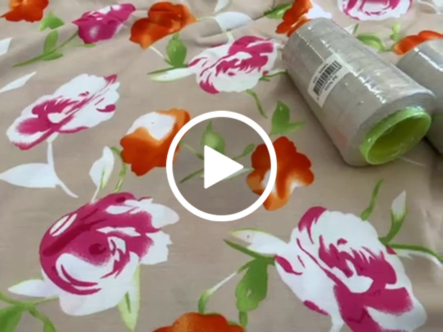 Customer video review of Country Roses Viscose Challis Fabric