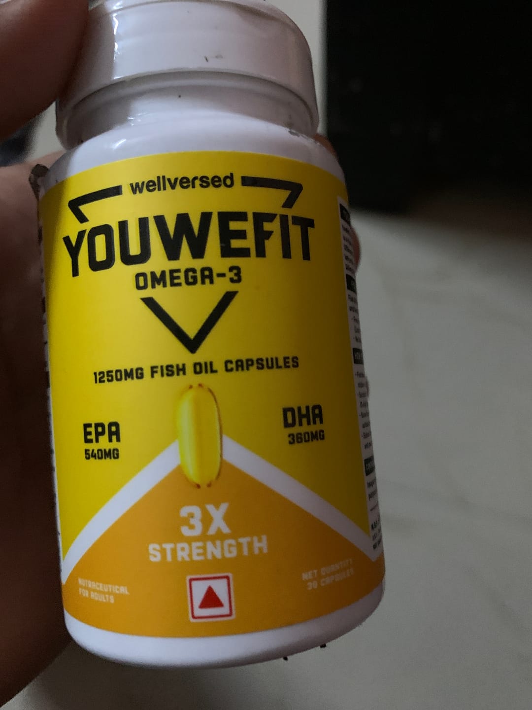 Customer photo review of YouWeFit Omega-3 Fish Oil (30 Capsules), 1250mg