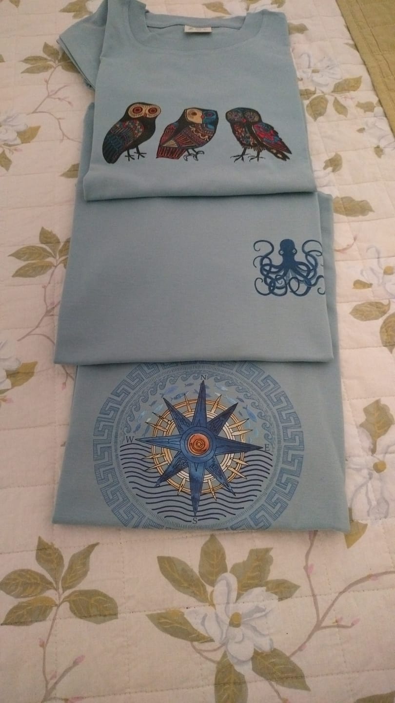 Customer photo review of Aegean Star Compass - T-Shirts