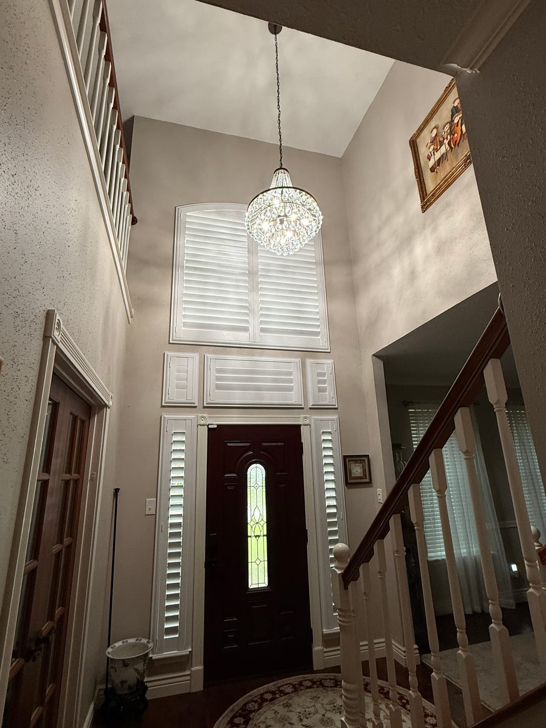 Customer photo review of Vintage Luxury Antique Bronze Crystal Empire Chandelier