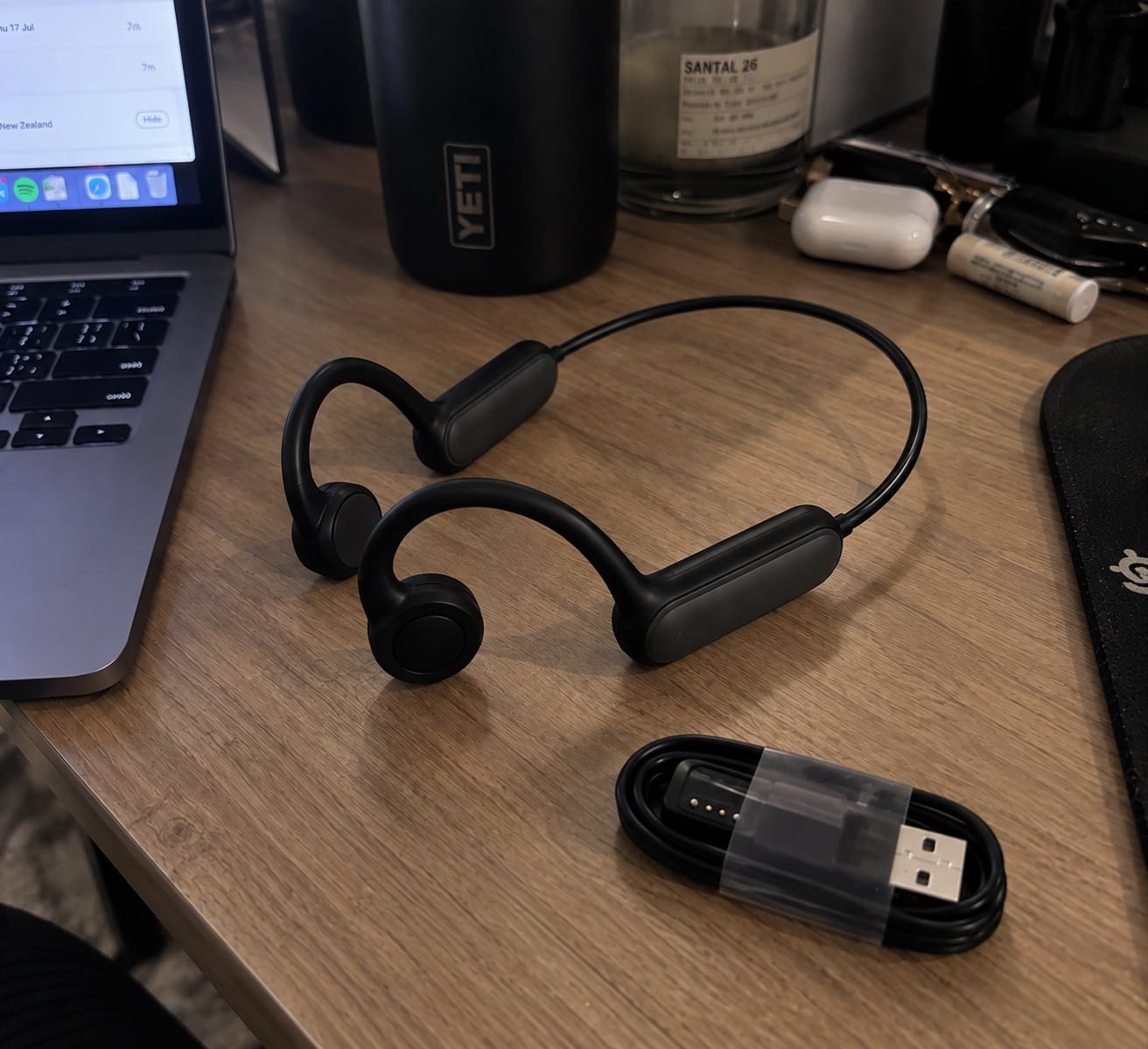 Customer photo review of Sona Open-Ear Headphones