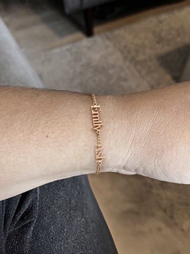 Customer photo review of Custom Classic Name Bracelet