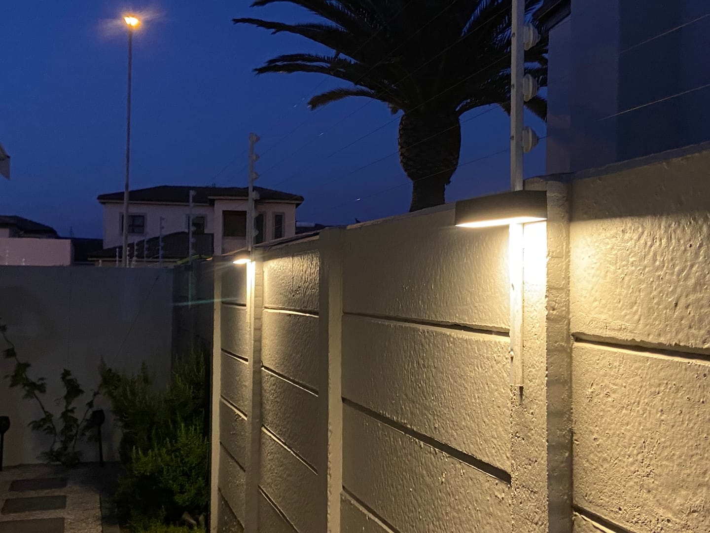 Customer photo review of Solar Wall Light with Motion Sensor