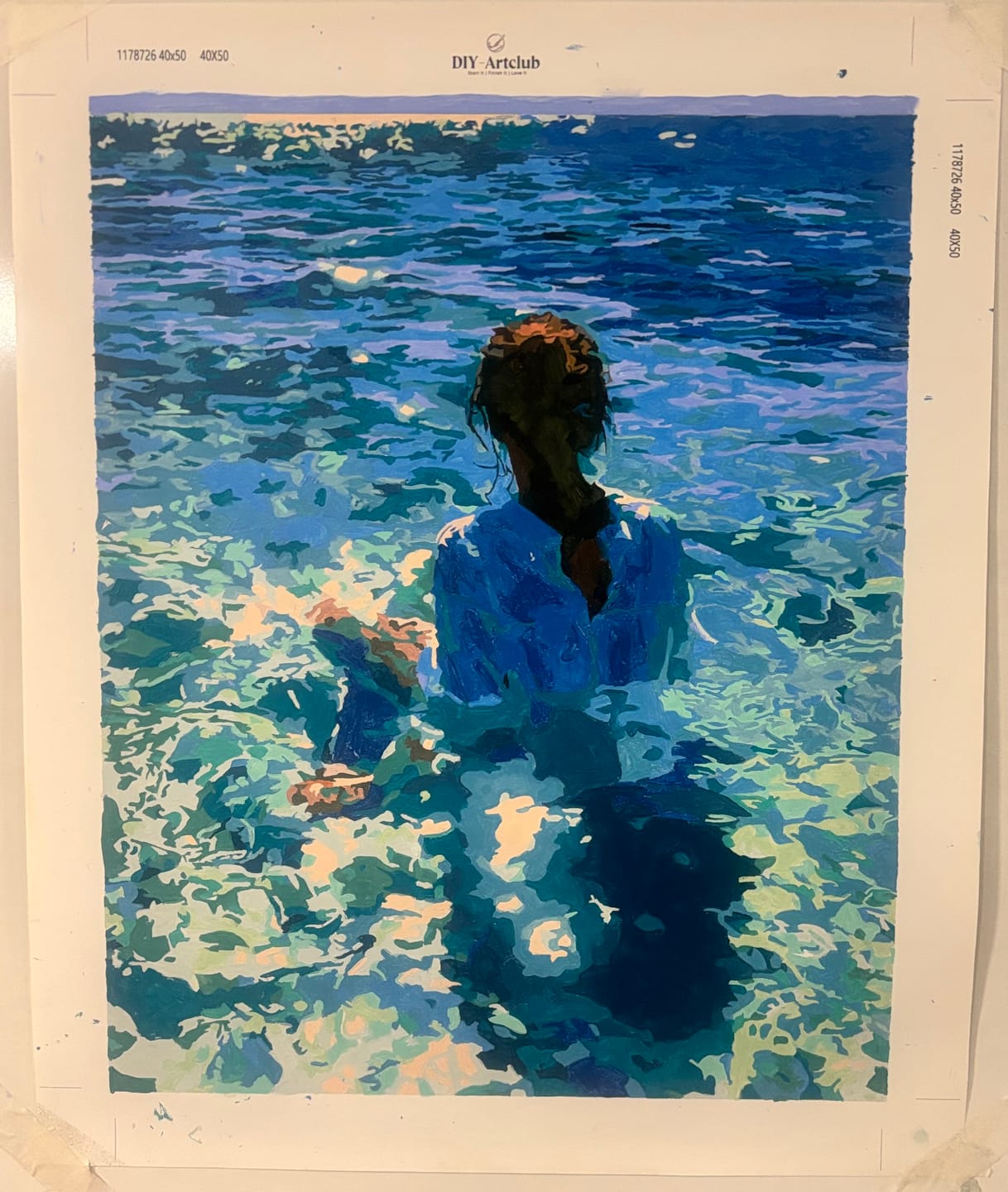 Customer photo review of Saltwater Serenity | Paint by Number