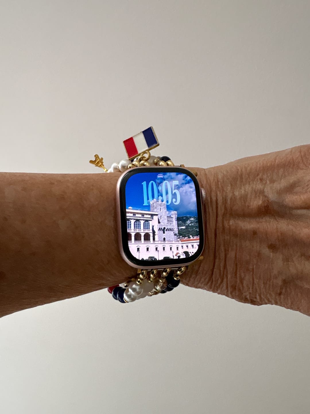 Customer photo review of Parisian Spirit Stretch Apple Watch Strap