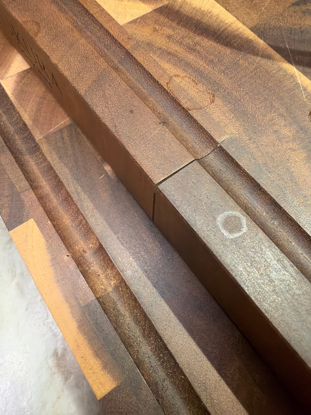 Customer photo review of Solid Walnut Cutting Board - PFAS Free