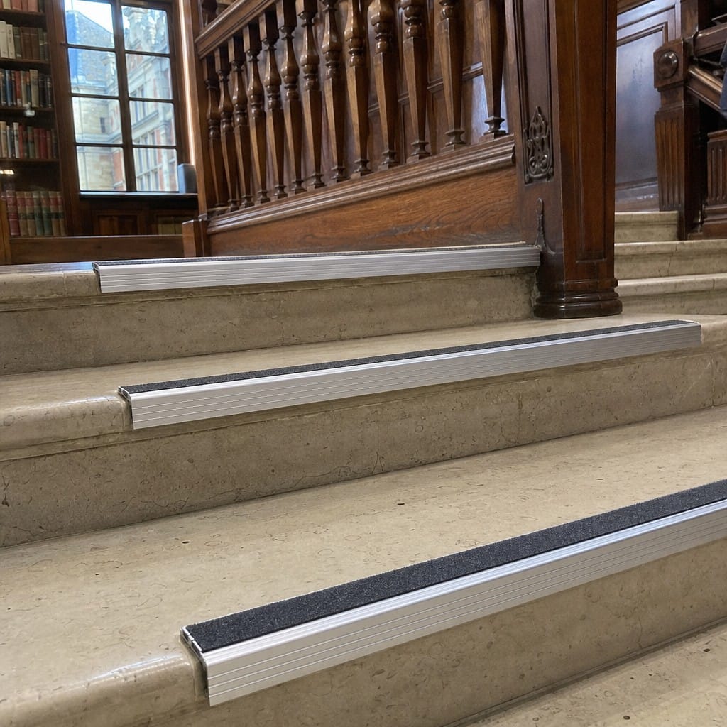 Customer photo review of Carborundum Stair Tread Extender 82.5mm Cut to Any Size