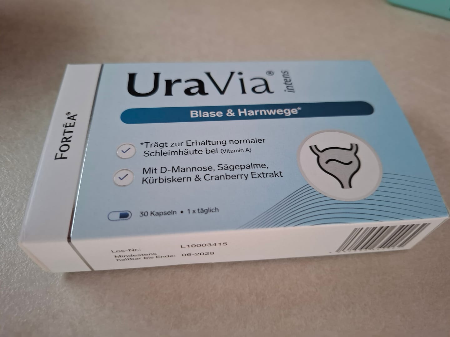 Customer photo review of UraVia® intens – Blase & Harnwege