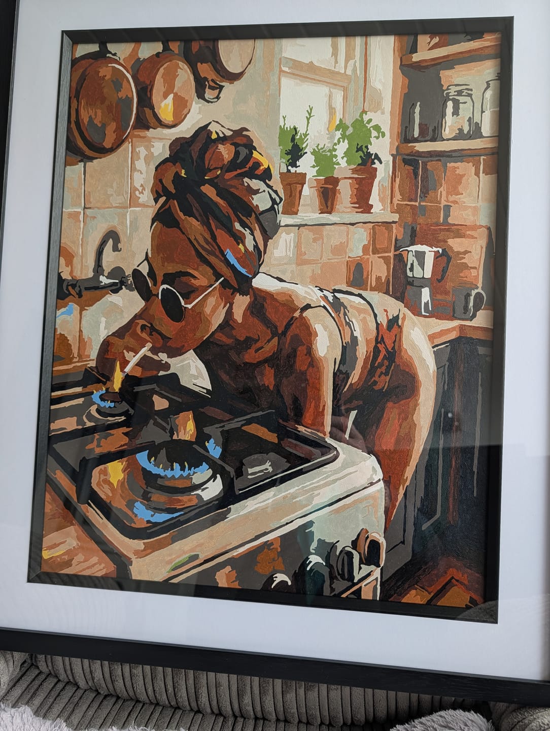 Customer photo review of Kitchen Flame Rebel (Paint by Numbers)