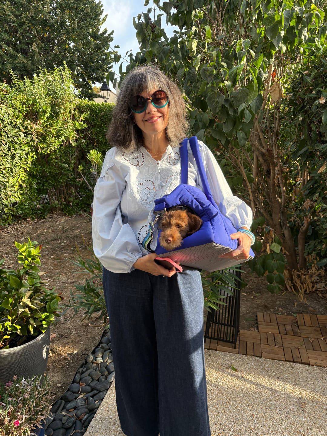Customer photo review of Sac de voyage bleu