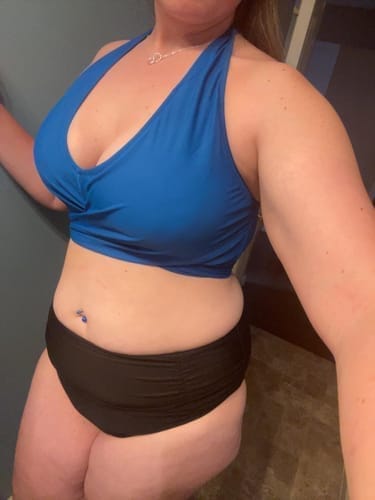 Customer photo review of Emoswim - Bauchweg Bademode Bedeckende High Waist Bikini-Sets