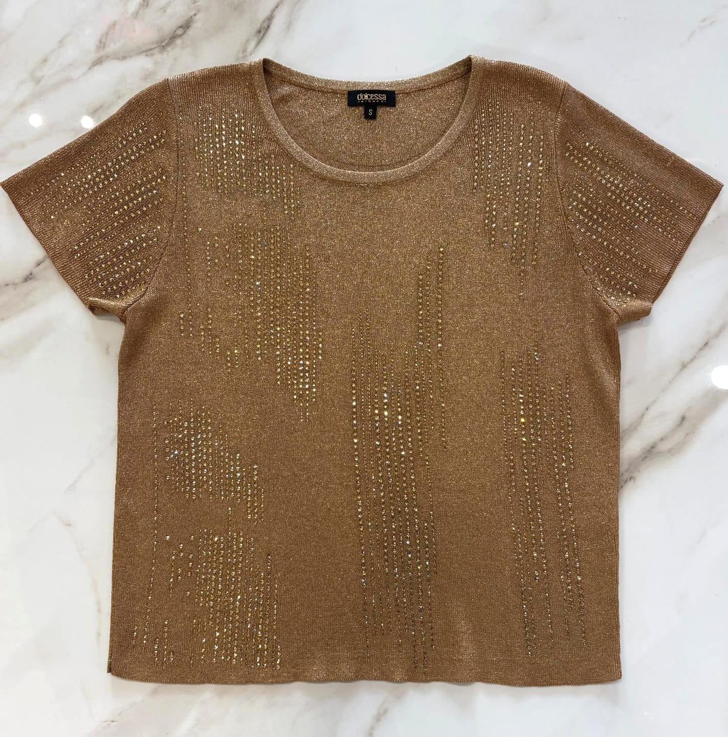 Customer photo review of Bronze Geode Tee