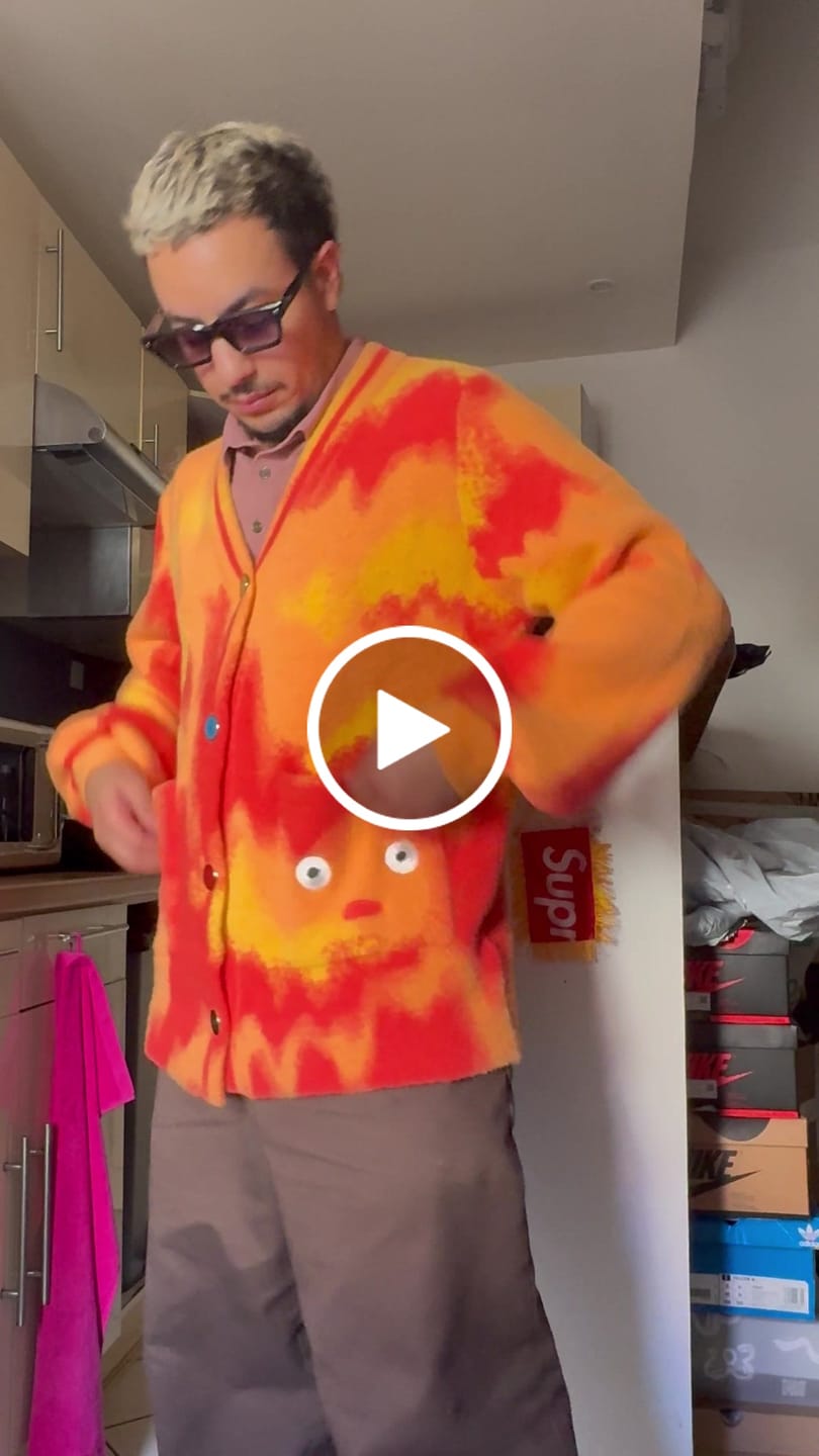 Customer video review of Fuzzy Flame Cardigan Preorder