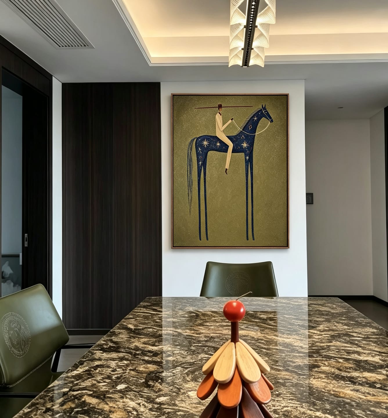 Customer photo review of Night Rider-Celestial Horse Oil Painting