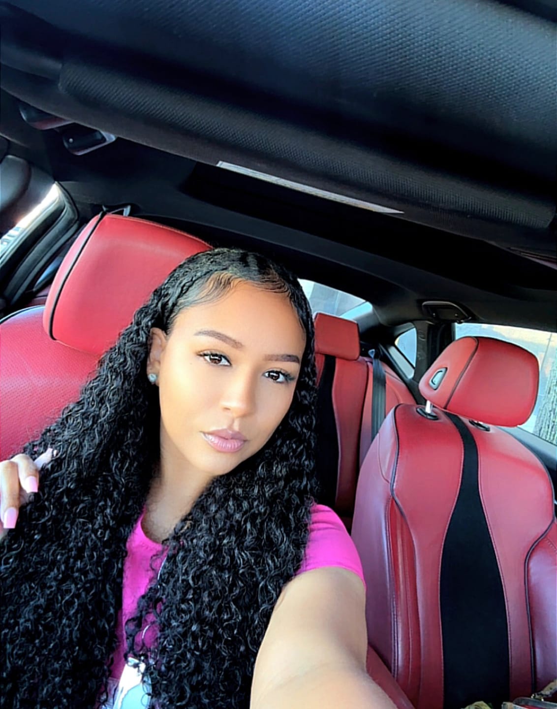 Customer photo review of Ywigs Burmese Water Curly Human Crochet Hair