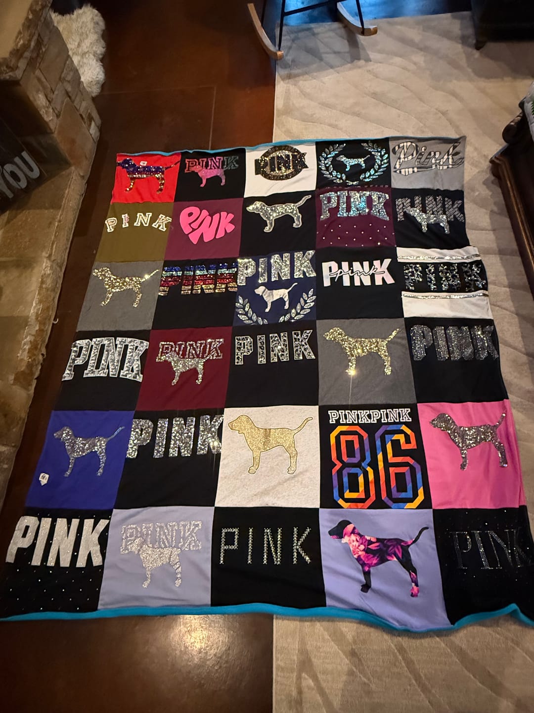 Customer photo review of Project Repat T-Shirt Quilt
