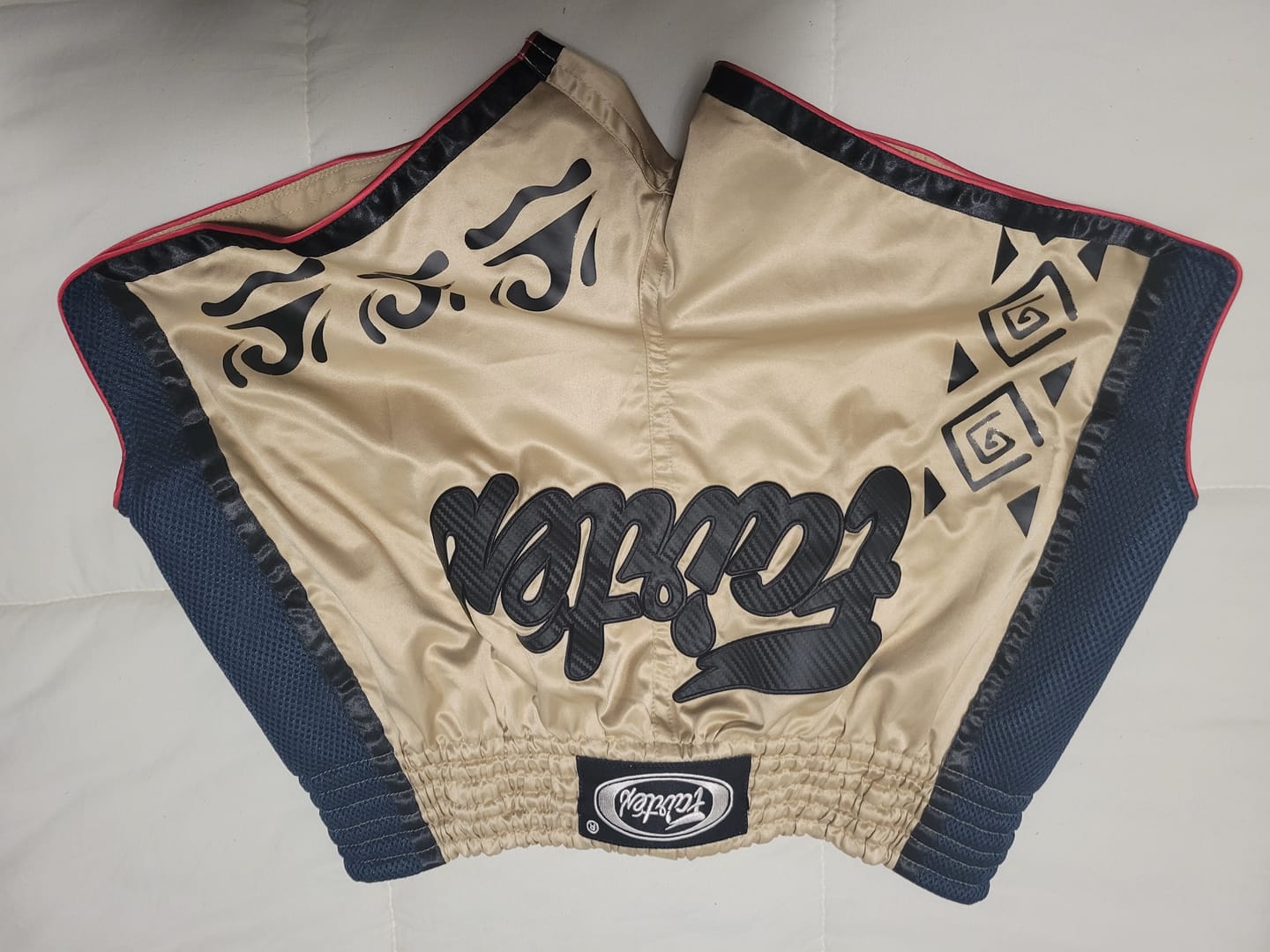 Customer photo review of FAIRTEX TRIBAL MUAY THAI SHORTS - BS1713