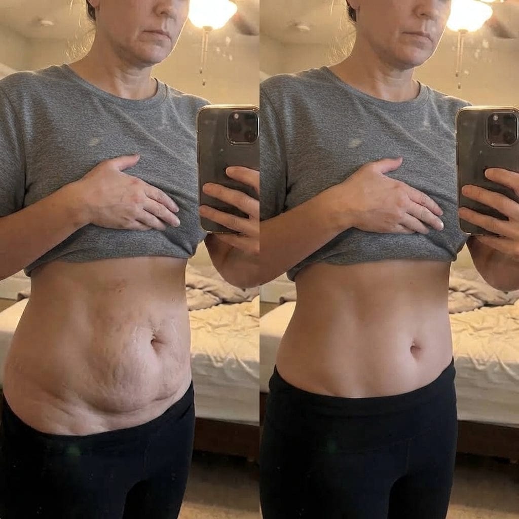 Customer photo review of ANTI-AGING BODY OIL