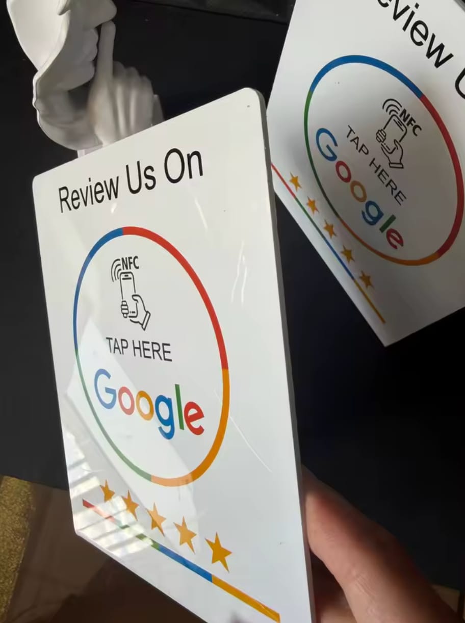 Customer photo review of Placa NFC - Google Reviews