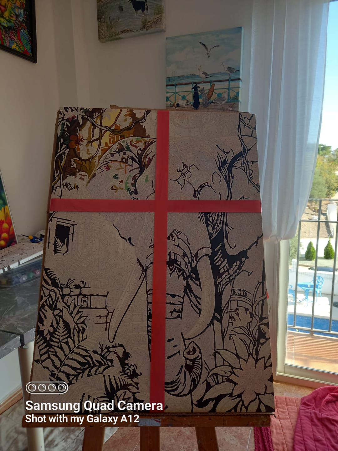 Customer photo review of Temple Spirit Elephant (Paint by Numbers)