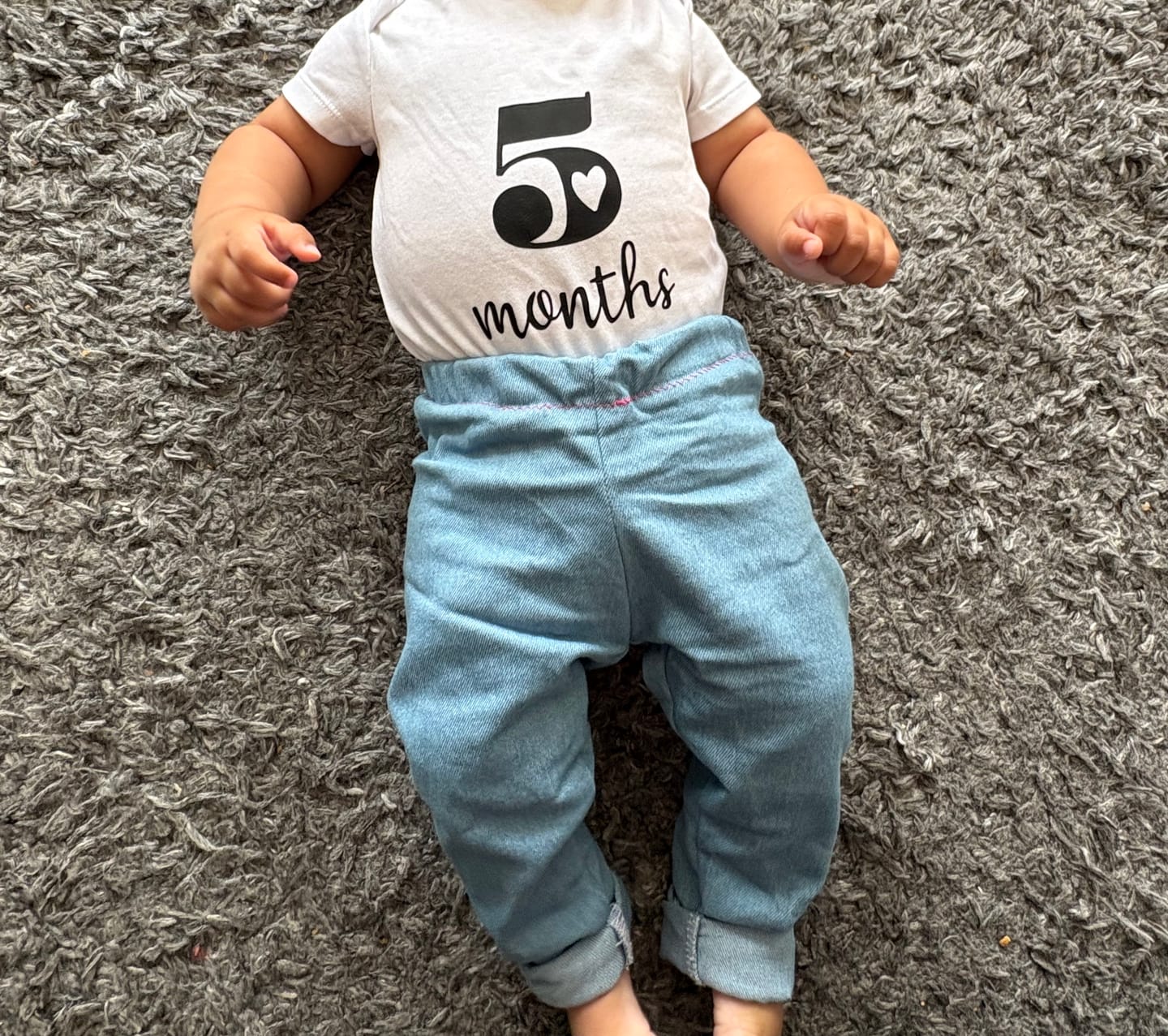Customer photo review of Plain Stretch Denim Fabric