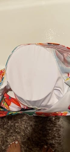 Customer photo review of Emoswim - Badeanzug mit Rüschenärmeln Cut-Out Gerafft