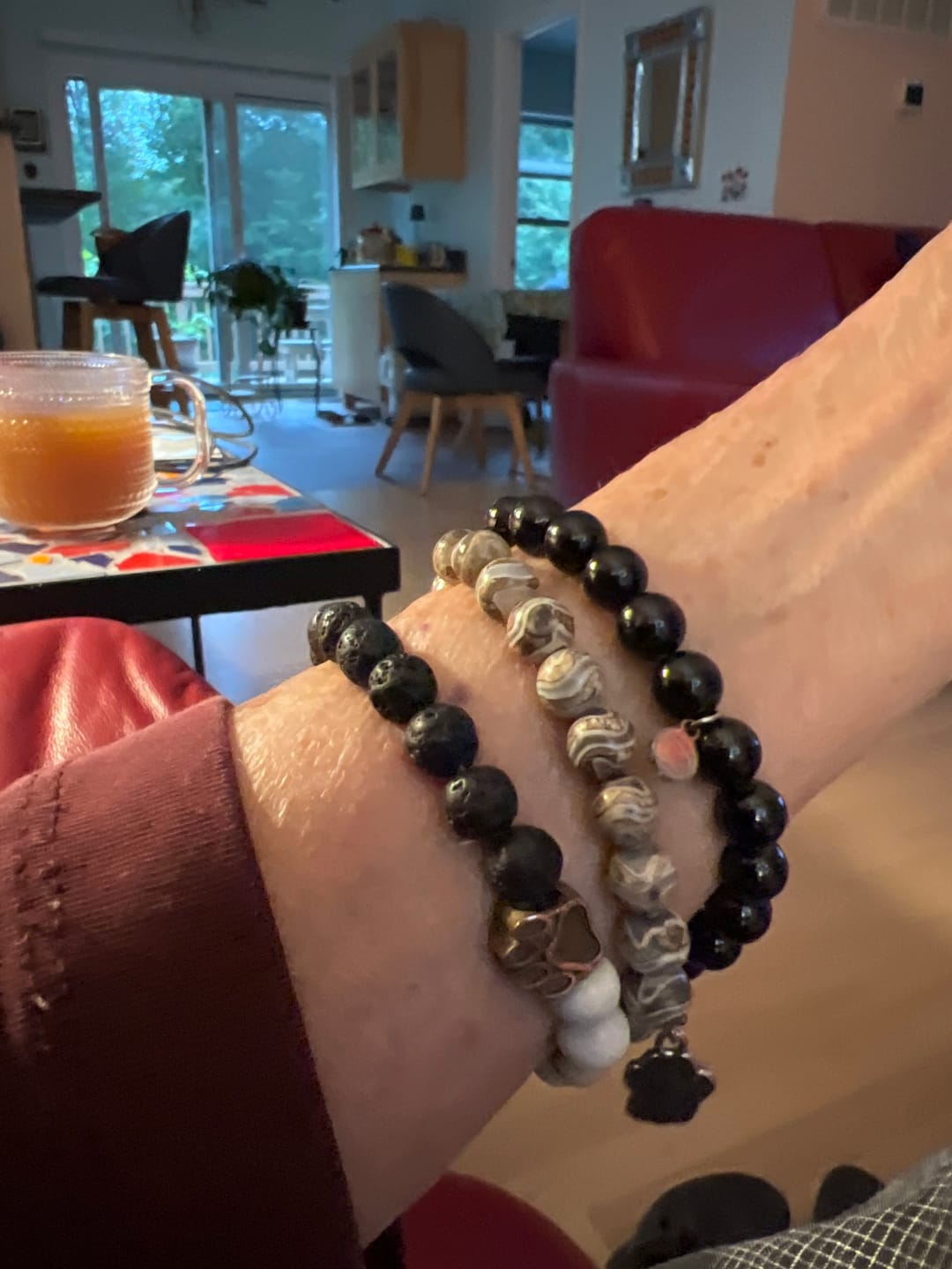 Customer photo review of Black Tourmaline Bracelet