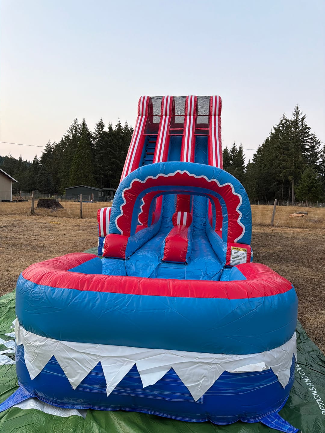 Customer photo review of Slip N Slide Large Inflatable Water Slides Near Me Fun Holiday Party Blow Up Water Slide Into Pool
