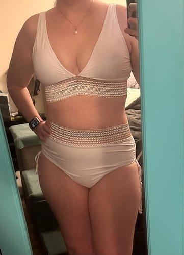 Customer photo review of Emoswim - High Waist Bauchweg Colorblock Bikini-Sets