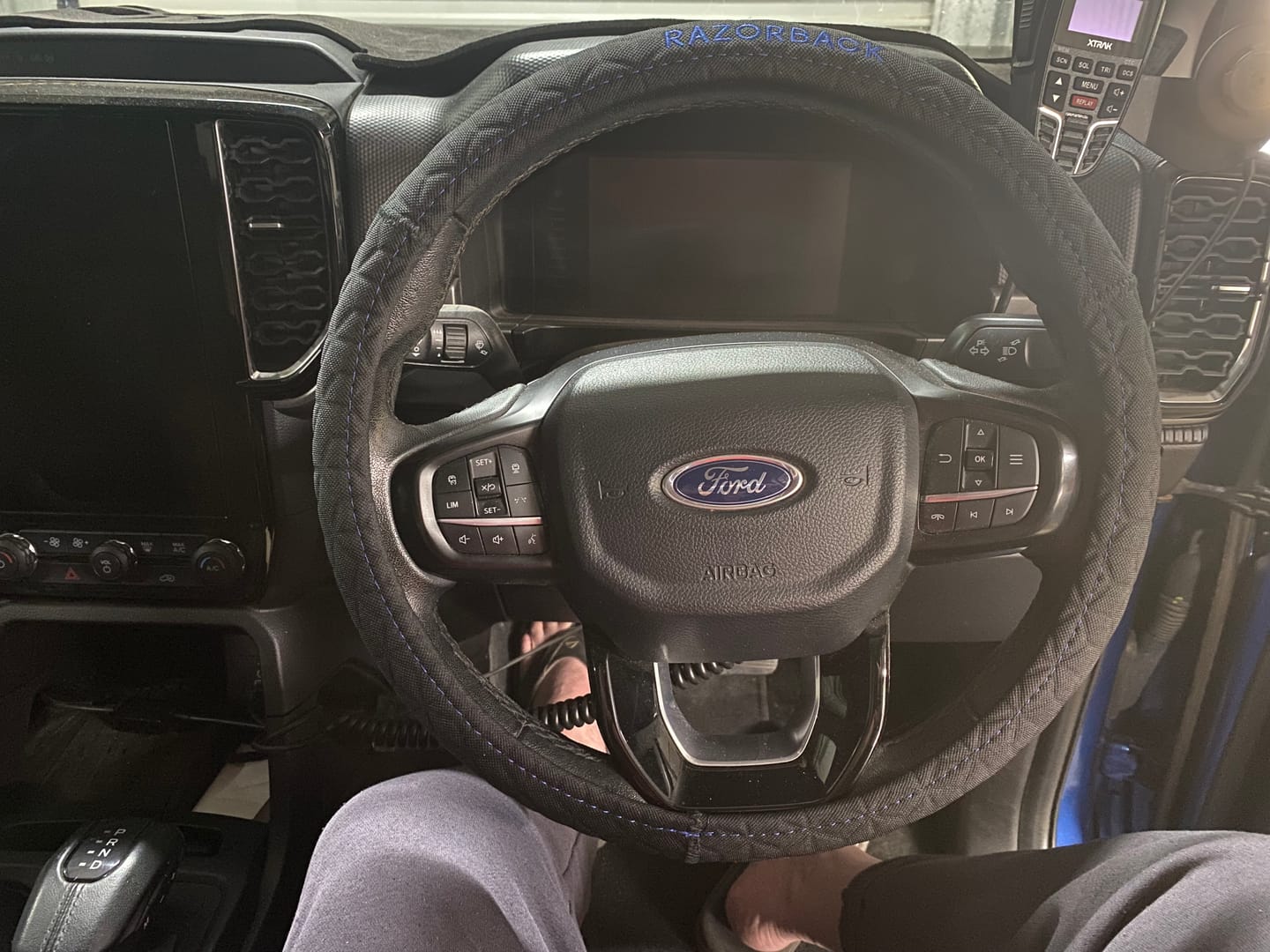 Customer photo review of Razorback Neoprene Steering Wheel Cover (In Stock)
