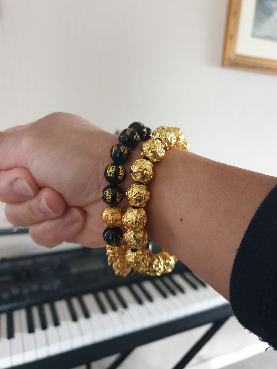 Customer photo review of The Golden Mandate Pixiu Bracelet - Free