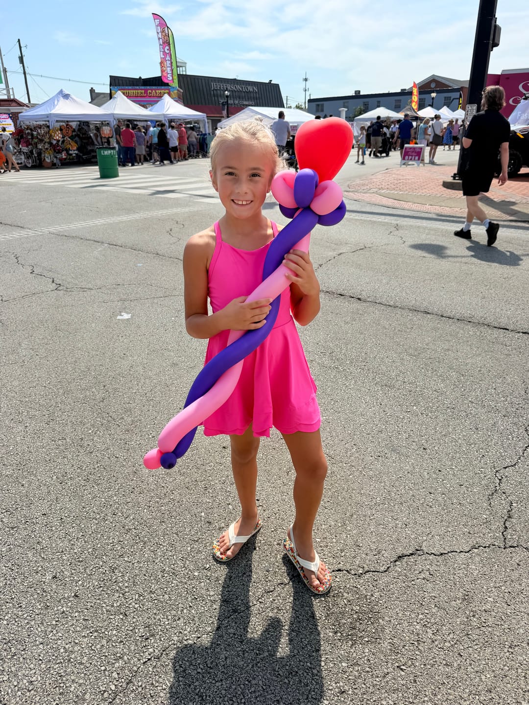 Customer photo review of Scallop Athleisure Dress - Hot Pink